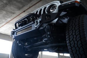 Jeep Wrangler JL Front Bumper - DV8 Offroad - FS-7 Mid-Width Winch - `18-`23